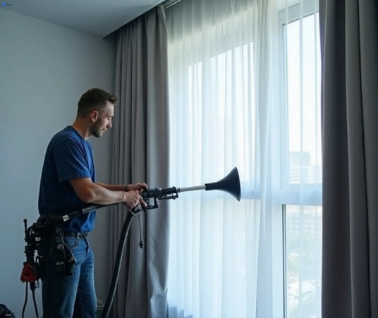 Professional curtain stain removal process equipment Matty Curtain Cleaning currimundi