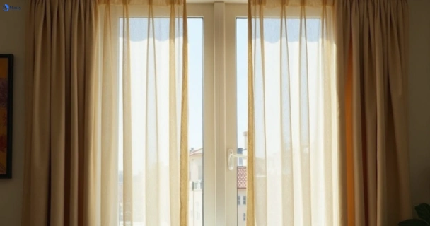 Dull dusty drapes in currimundi before professional cleaning